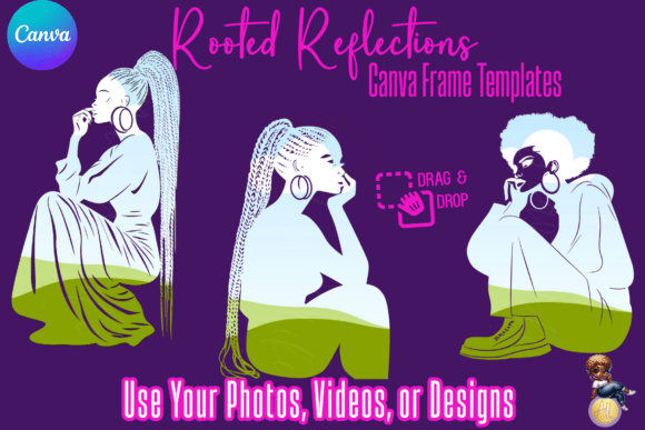 Download Rooted Reflections Canva Frame Set - Canva frame set Collection