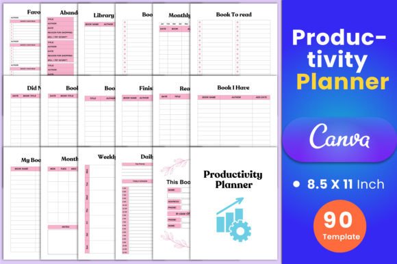 Download Productivity Planner Canva Interior - Productivity planner Collection