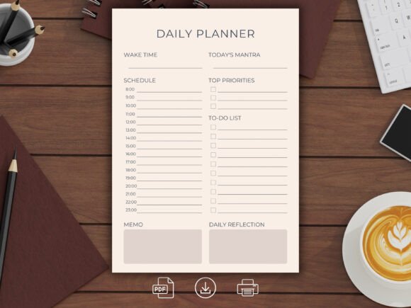 Download Daily Productivity Planner Schedule - Productivity planner Collection