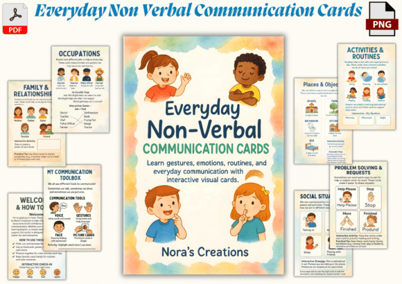 Download Non-Verbal Communication Cards Workbook - Communication cards Collection