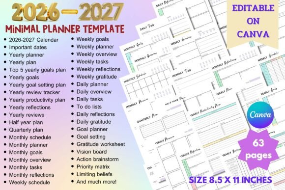 Download 2026-2027 Planner Template - Premium Resources