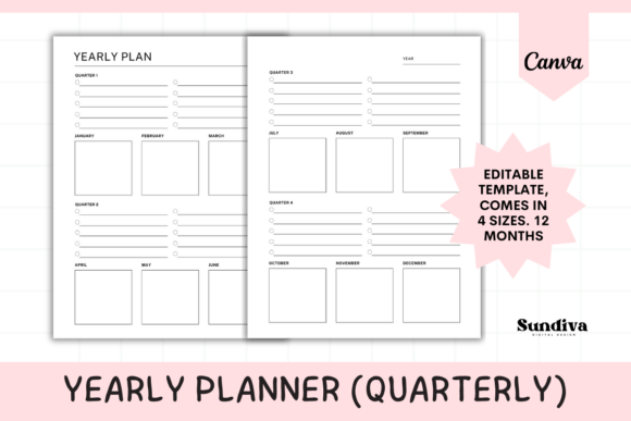 Download Yearly Planner Quarterly Template 1 - Yearly planner Collection
