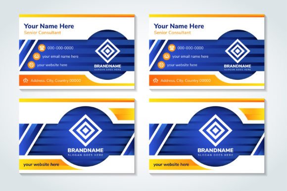 Download Blue Orange Business Card - Premium Resources